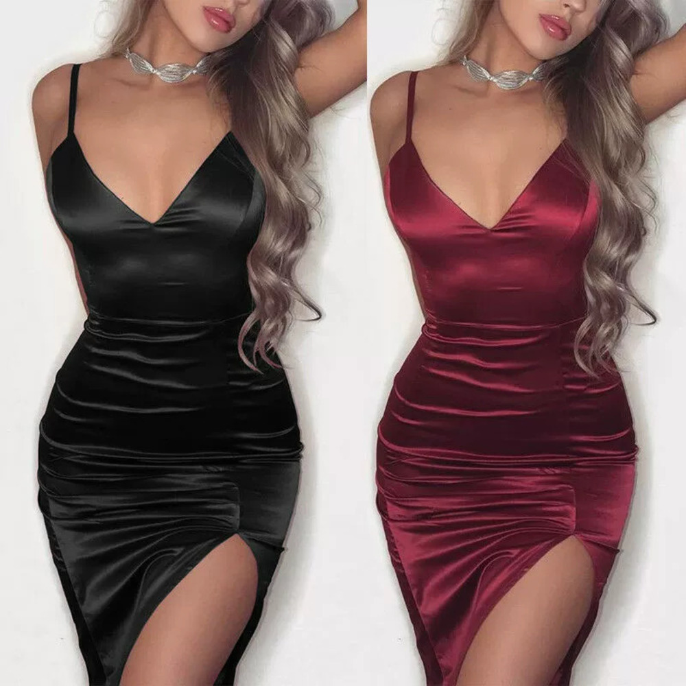 Zara Spaghetti Strap Bodycon Club Dress